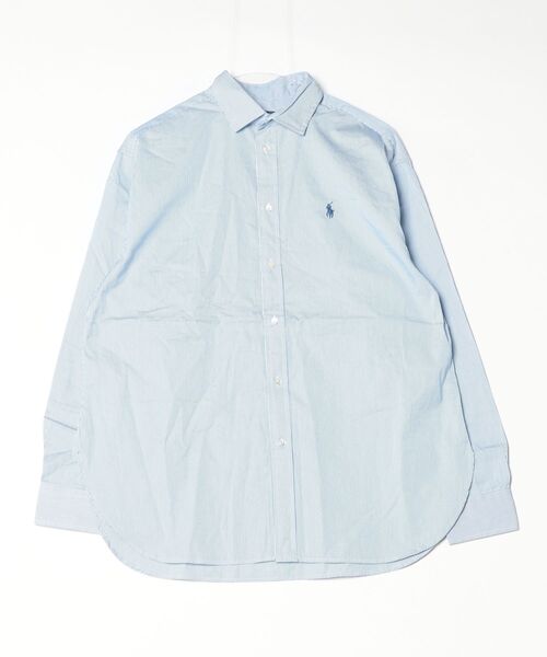 POLO RALPH LAUREN(ポロ ラルフ ローレン)の「リラックス フィット ストライプド コットン シャツ(シャツ/ブラウス・レディース・ブルー・M/S/XS/XXS)」の6枚目の写真
