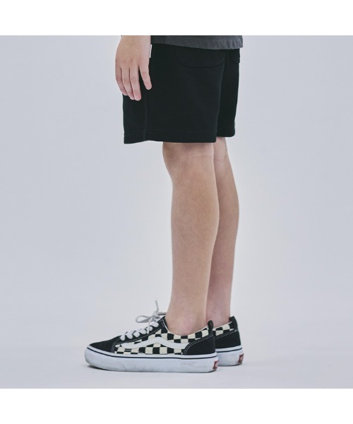 Smoothy(スムージー)の「SMOOTHY Sweat Shorts pants / スムージー スウェット ショーツ(スウェットパンツ・キッズ・ヘザーグレー/ブラック・130/140/150/160/120)」の6枚目の写真
