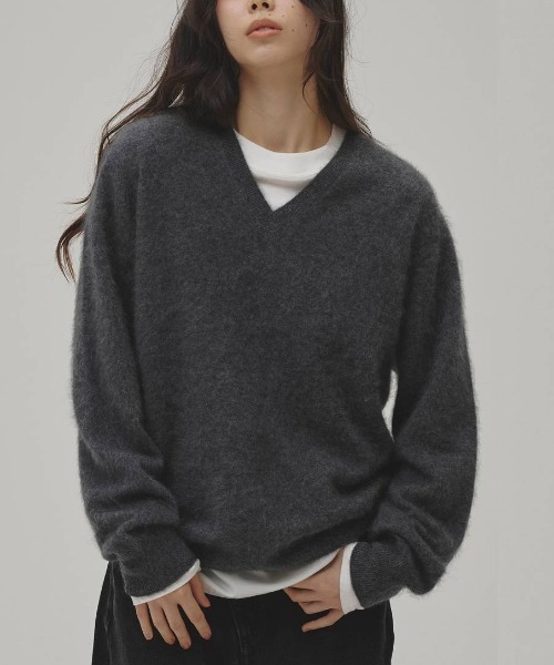TODAYFUL/トゥデイフル】Woolcashmere Vneck Knit／ウールカシミアV