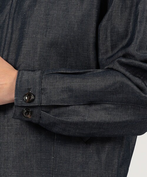 TOMORROWLAND (トゥモローランド)の「【別注】VALSTAR リネンウール ブルゾン DORMEUIL(ブルゾン・メンズ・ダークブルー・50/48/46)」の2枚目の写真