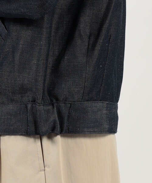 TOMORROWLAND (トゥモローランド)の「【別注】VALSTAR リネンウール ブルゾン DORMEUIL(ブルゾン・メンズ・ダークブルー・50/48/46)」の4枚目の写真