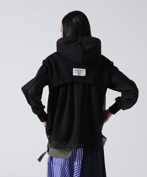 Risley（リズレー）の「Risley/リズレー/バックメッシュパーカー（パーカー・レディース・グレー/ブラック・F）」の5枚目の写真