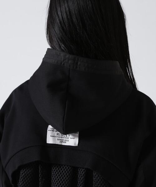 Risley（リズレー）の「Risley/リズレー/バックメッシュパーカー（パーカー・レディース・グレー/ブラック・F）」の13枚目の写真