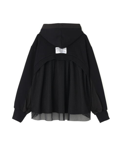 Risley（リズレー）の「Risley/リズレー/バックメッシュパーカー（パーカー・レディース・グレー/ブラック・F）」の3枚目の写真