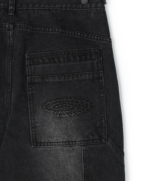 IDWS(アイドンワナセル)の「Overlap Carpenter Denim Pants Black(デニムパンツ・レディース・その他・0/1/2)」の5枚目の写真