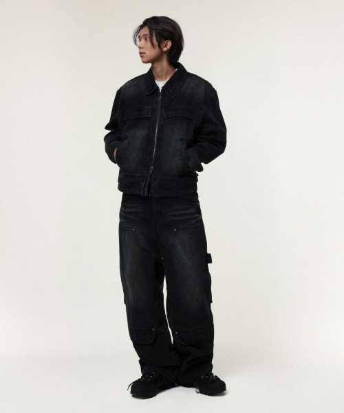 IDWS(アイドンワナセル)の「Overlap Carpenter Denim Pants Black(デニムパンツ・レディース・その他・0/1/2)」の11枚目の写真