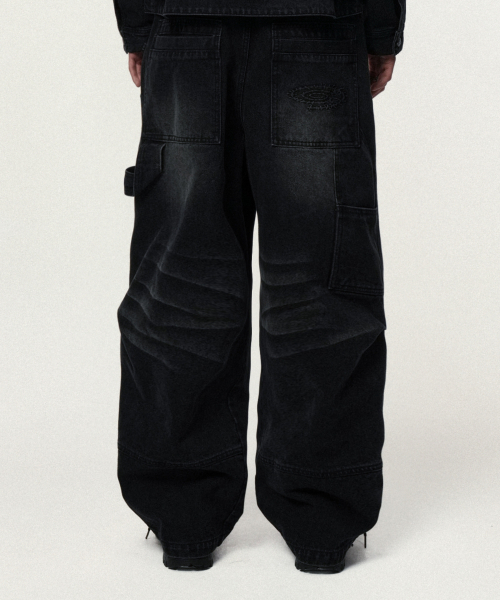 IDWS(アイドンワナセル)の「Overlap Carpenter Denim Pants Black(デニムパンツ・レディース・その他・0/1/2)」の14枚目の写真