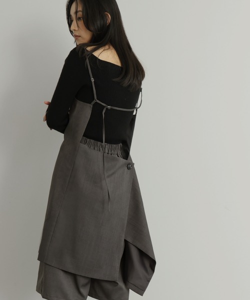 hellam（へラム）の「TRツイルバックオープンチュニックキャミ（キャミソール・レディース・アイボリー/ベージュ/グレー/ブラック・FREE）」の18枚目の写真