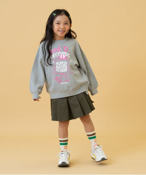 and D. petit main（アンドディープティマイン）の「プリーツカーゴキュロット（スカート・キッズ・ライトカーキ/ブラック/ベージュ・110cm/140cm/130cm/120cm/100cm）」の6枚目の写真