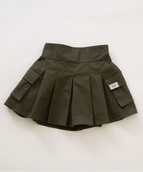 and D. petit main（アンドディープティマイン）の「プリーツカーゴキュロット（スカート・キッズ・ライトカーキ/ブラック/ベージュ・110cm/140cm/130cm/120cm/100cm）」の20枚目の写真