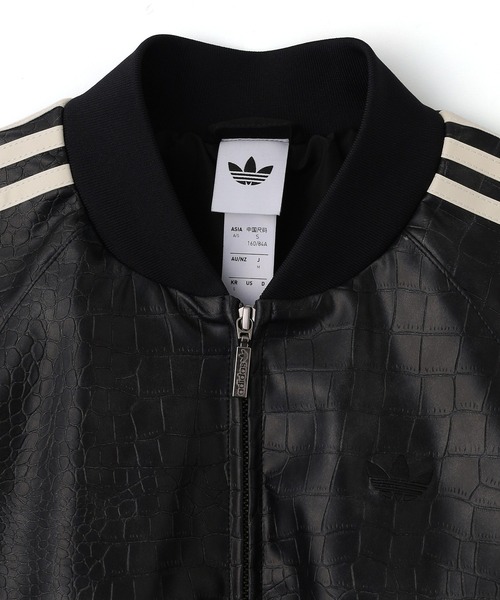 adidas Originals(アディダスオリジナルス)の「adidas W SST PLEATHER JACKET HL222(ブルゾン・メンズ・ブラック/バーガンディー・S/M)」の4枚目の写真
