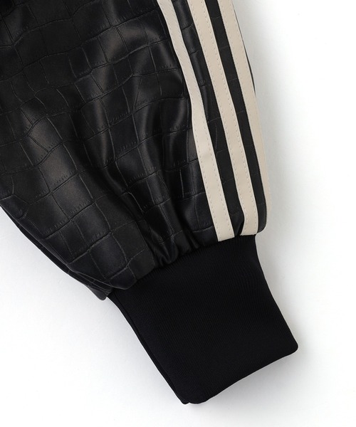 adidas Originals(アディダスオリジナルス)の「adidas W SST PLEATHER JACKET HL222(ブルゾン・メンズ・ブラック/バーガンディー・S/M)」の9枚目の写真