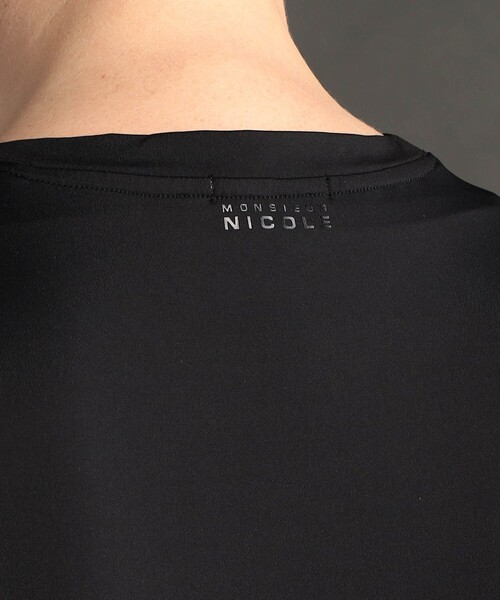 MONSIEUR NICOLE（ムッシュニコル）の「ドレス レギュラーフィットプルオーバー（Tシャツ/カットソー・メンズ・ブラック/ホワイト/ネイビー・XL/M/L）」の10枚目の写真