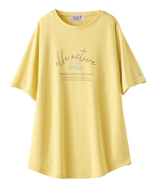 BELLUNA PLUS（ベルーナ）の「＜Ｅ／Ａ＞裏メッシュ裾ラウンドチュニック（Tシャツ/カットソー・レディース・オリーブ/ネイビー/イエロー・MEDIUM/LARGE/X-LARGE）」の16枚目の写真