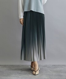 NICOLE white | グラデーションプリーツスカート(スカート)