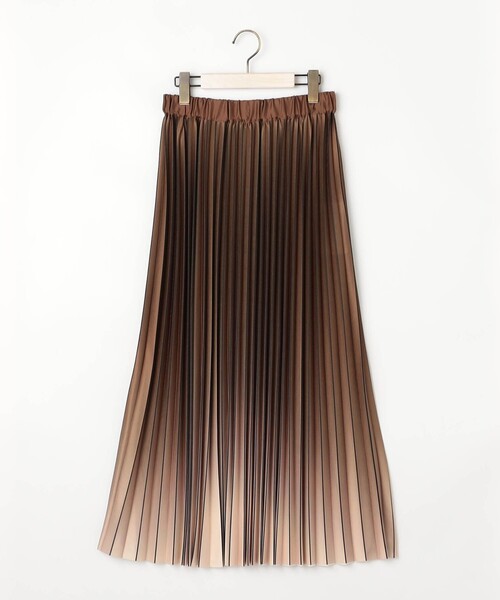 NICOLE white（ニコルホワイト）の「グラデーションプリーツスカート（スカート・レディース・ブルー/グリーン/ブラウン/ブラック・FREE）」の5枚目の写真