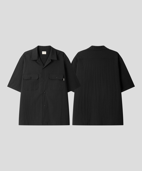 BLACK MOMENT（ブラックモーメント）の「テックポケットハーフシャツ[ブラック]（シャツ/ブラウス・メンズ・ブラック・LARGE/MEDIUM）」の7枚目の写真