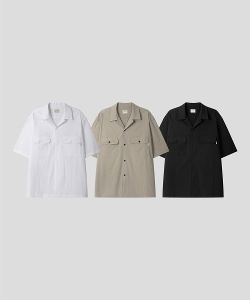 BLACK MOMENT（ブラックモーメント）の「テックポケットハーフシャツ[ブラック]（シャツ/ブラウス・メンズ・ブラック・LARGE/MEDIUM）」の8枚目の写真