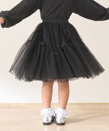Lycee mine | なみなみ切り替えギャザーたっぷりチュールスカート【Lycee mine バレエシリーズ】(スカート)