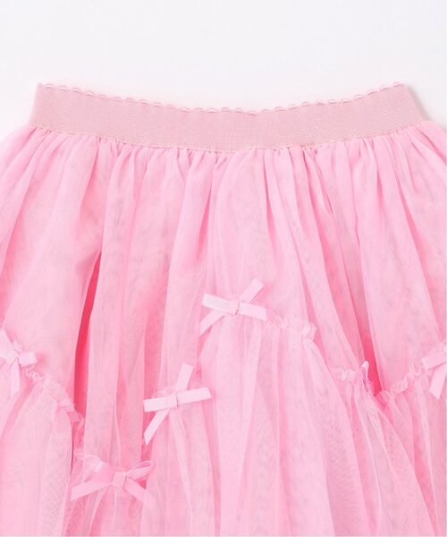 Lycee mine（リセマイン）の「なみなみ切り替えギャザーたっぷりチュールスカート【Lycee mine バレエシリーズ】（スカート・キッズ・ラベンダー/ブラック/ブルーグレー/アイボリー/ピンク・120cm/130cm/100cm/150cm/140cm/110cm）」の12枚目の写真