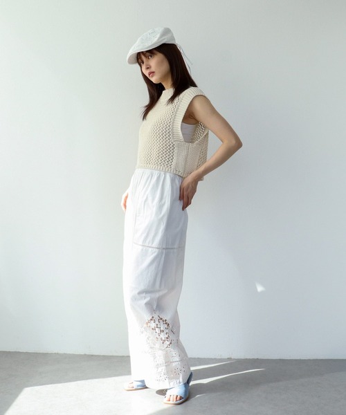 カットワーク刺繍パンツ（その他パンツ）｜Three Four Time（スリー
