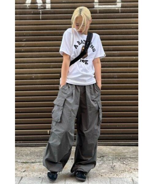 URBANAGE(アーバンエイジ)の「防水ツータックパラシュートワイドパンツ_グレー(その他パンツ・レディース・その他・MEDIUM/LARGE/X-LARGE)」の7枚目の写真