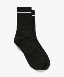 LACOSTE | 配色ラインケーブルニットソックス 22-24cm(ソックス/靴下)