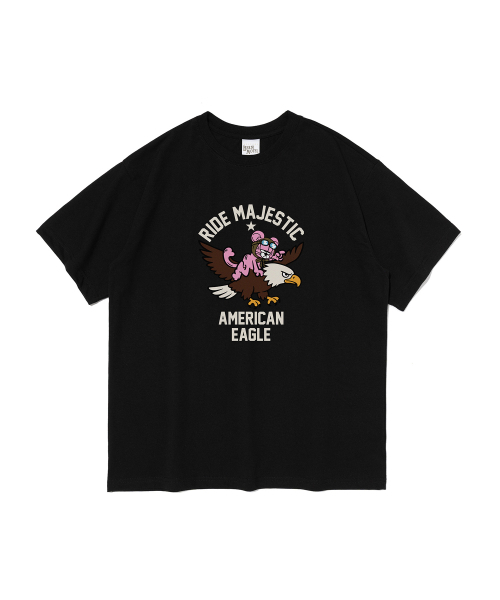 BERNI(ベルニ)の「アメリカンイーグル 半袖Tシャツ (ブラック)(Tシャツ/カットソー・レディース・その他・MEDIUM/LARGE/X-LARGE/2XL/SMALL)」の1枚目の写真