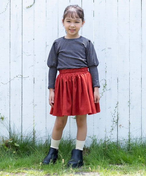 RIO（リオ）の「ショルダーパフTシャツ（Tシャツ/カットソー・キッズ・ベージュ/ブラック/ブラック系その他/杢グレー・80ｃｍ/90cm/100cm/110cm/120cm/130cm/140cm）」の11枚目の写真