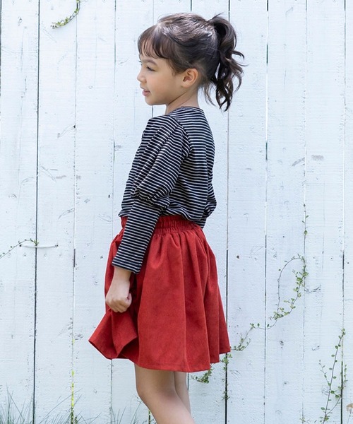 RIO（リオ）の「ショルダーパフTシャツ（Tシャツ/カットソー・キッズ・ベージュ/ブラック/ブラック系その他/杢グレー・80ｃｍ/90cm/100cm/110cm/120cm/130cm/140cm）」の12枚目の写真