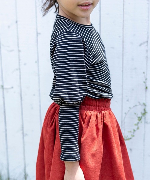 RIO（リオ）の「ショルダーパフTシャツ（Tシャツ/カットソー・キッズ・ベージュ/ブラック/ブラック系その他/杢グレー・80ｃｍ/90cm/100cm/110cm/120cm/130cm/140cm）」の13枚目の写真