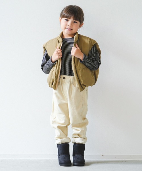 RIO（リオ）の「ショルダーパフTシャツ（Tシャツ/カットソー・キッズ・ベージュ/ブラック/ブラック系その他/杢グレー・80ｃｍ/90cm/100cm/110cm/120cm/130cm/140cm）」の15枚目の写真