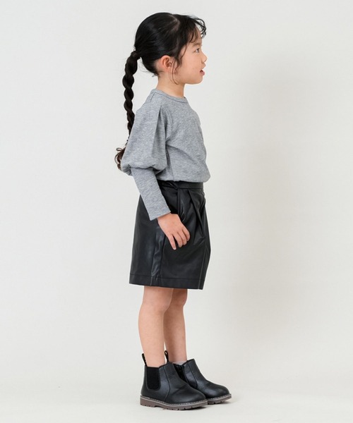 RIO（リオ）の「ショルダーパフTシャツ（Tシャツ/カットソー・キッズ・ベージュ/ブラック/ブラック系その他/杢グレー・80ｃｍ/90cm/100cm/110cm/120cm/130cm/140cm）」の19枚目の写真