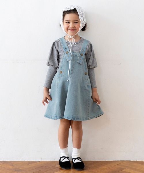 RIO（リオ）の「ショルダーパフTシャツ（Tシャツ/カットソー・キッズ・ベージュ/ブラック/ブラック系その他/杢グレー・80ｃｍ/90cm/100cm/110cm/120cm/130cm/140cm）」の20枚目の写真