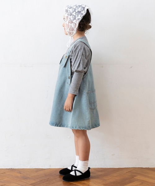 RIO（リオ）の「ショルダーパフTシャツ（Tシャツ/カットソー・キッズ・ベージュ/ブラック/ブラック系その他/杢グレー・80ｃｍ/90cm/100cm/110cm/120cm/130cm/140cm）」の22枚目の写真