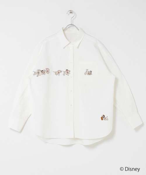 KBF(ケイビーエフ)の「Disney/刺繍シャツ(シャツ/ブラウス・レディース・オフホワイト/ブラウン・ONE)」の16枚目の写真