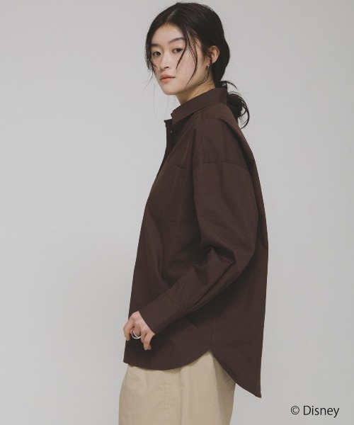 KBF(ケイビーエフ)の「Disney/刺繍シャツ(シャツ/ブラウス・レディース・オフホワイト/ブラウン・ONE)」の10枚目の写真