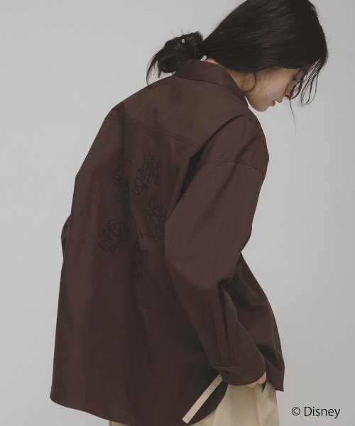 KBF(ケイビーエフ)の「Disney/刺繍シャツ(シャツ/ブラウス・レディース・オフホワイト/ブラウン・ONE)」の11枚目の写真