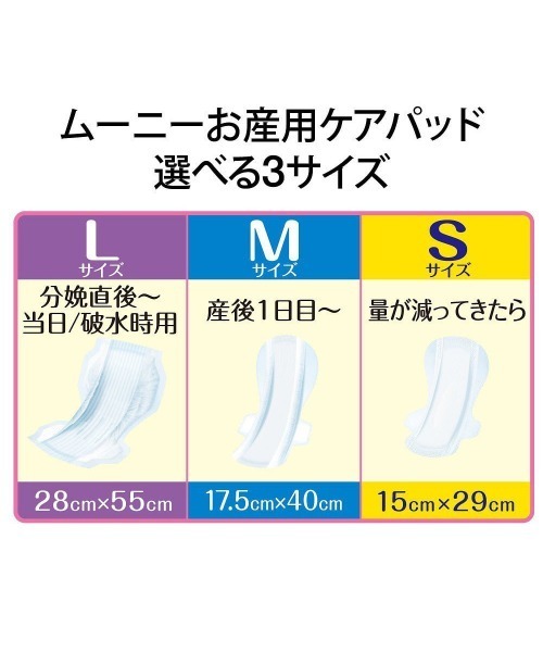 トイザらス・ベビーザらス(トイザラスベビーザラス)の「【お産パッド】ムーニー いちばんやさしい お産用ケアパッド M/Lサイズ(その他ベビー用品・レディース・マルチ/その他・MEDIUM/LARGE)」の6枚目の写真