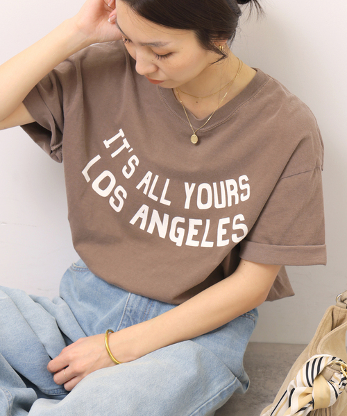 THE DAY ON THE BEACH（ザデイオンザビーチ）の「《追加》【THE DAY ON THE BEACH】カットオフTシャツ（Tシャツ/カットソー・レディース・ブラック系その他/グレー/ダークパープル/ホワイト/ブラウン・FREE）」の4枚目の写真