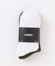 AVIREX（アヴィレックス）の「AVIREX/アヴィレックス　AX Air Force Embroidery 3P Socks（ソックス/靴下）」