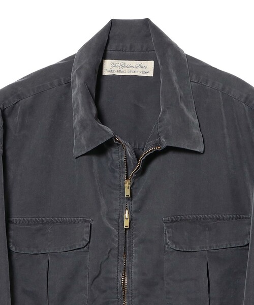 REMI RELIEF（レミレリーフ）の「【別注】REMI RELIEF / Rayon Blouson Jacket（ブルゾン・メンズ・インディゴブルー/ブラック系その他4・MEDIUM/X-LARGE/LARGE）」の4枚目の写真