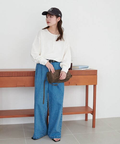 【新品タグ付き】DISCOAT Enlude シアー裏毛ヘンリーネック ネイビー Discoat｜【Enlude】シアー裏毛ヘンリーネック | Rakuten Fashion(楽天
