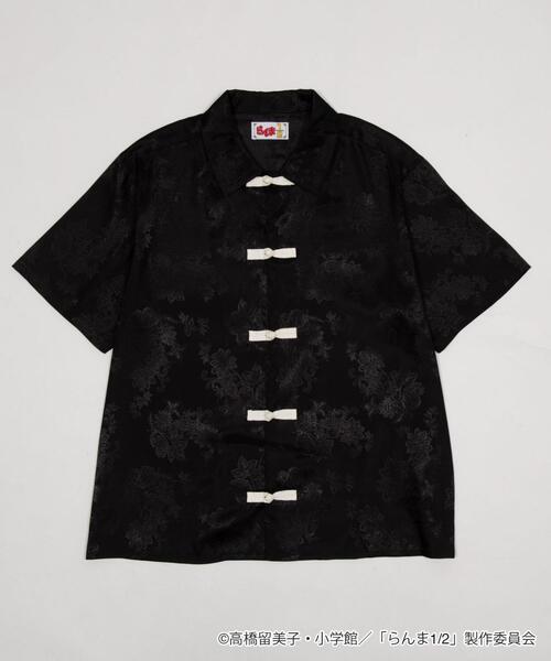 WEGO（ウィゴー）の「WEGO/別注らんま1/2チャイナシャツ(SS)（シャツ/ブラウス・メンズ・グリーン/ブラック・FREE）」の2枚目の写真