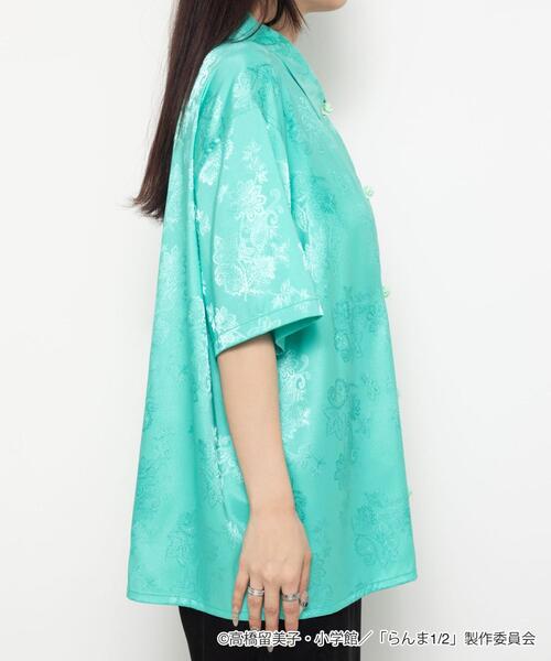 WEGO（ウィゴー）の「WEGO/別注らんま1/2チャイナシャツ(SS)（シャツ/ブラウス・メンズ・グリーン/ブラック・FREE）」の10枚目の写真