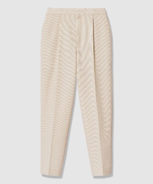 ANAYI（アナイ）の「【セットアップ対応商品】サッカーストレッチテーパードパンツ（その他パンツ・レディース・ライトグレー/ホワイト/ネイビー/ベージュ・38/36/34）」の3枚目の写真