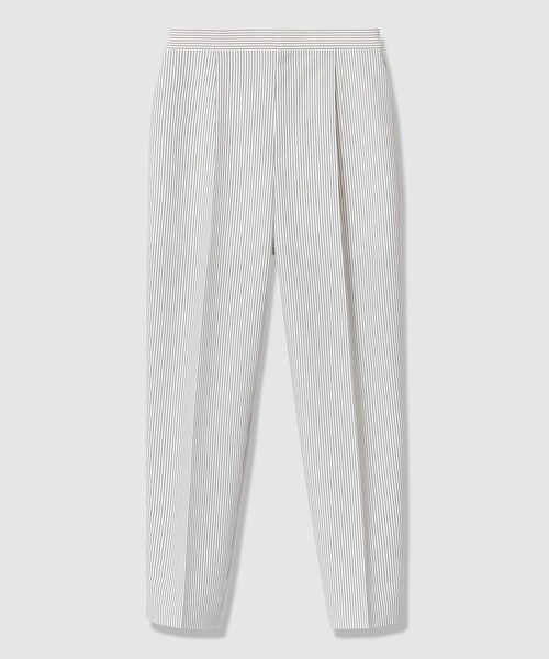 ANAYI（アナイ）の「【セットアップ対応商品】サッカーストレッチテーパードパンツ（その他パンツ・レディース・ライトグレー/ホワイト/ネイビー/ベージュ・38/36/34）」の2枚目の写真