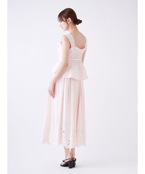 SNIDEL（スナイデル）の「エンブロイダリースカート（スカート・レディース・ピンク/ホワイト/ネイビー・1/0）」の17枚目の写真