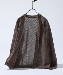 ABAHOUSE（アバハウス）の「ドライタッチ ペーパーライク クルーネックカーディガン（カーディガン/ボレロ）」