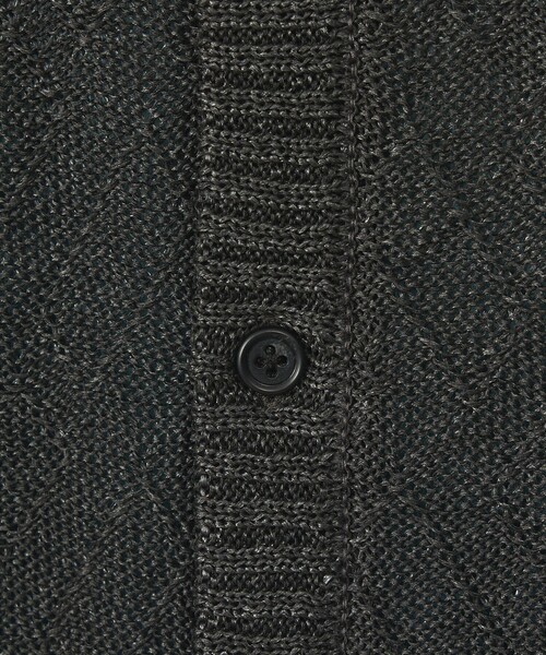 ABAHOUSE（アバハウス）の「ドライタッチ ペーパーライク クルーネックカーディガン（カーディガン/ボレロ・メンズ・ベージュ/ピンクベージュ/ブラック/グレー・46/48）」の10枚目の写真